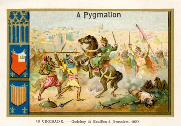 Godfrey of Bouillon at Jerusalem, 1st Crusade, 1099